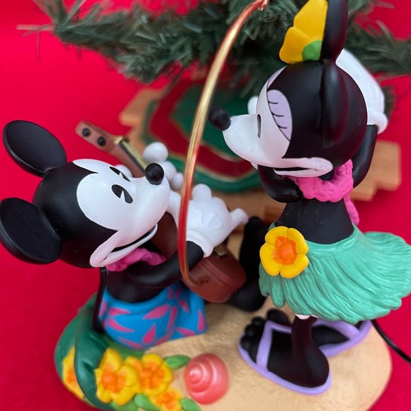 Mickey and Minnie in Paradise Hallmark Ornament - Picture 3 of 6